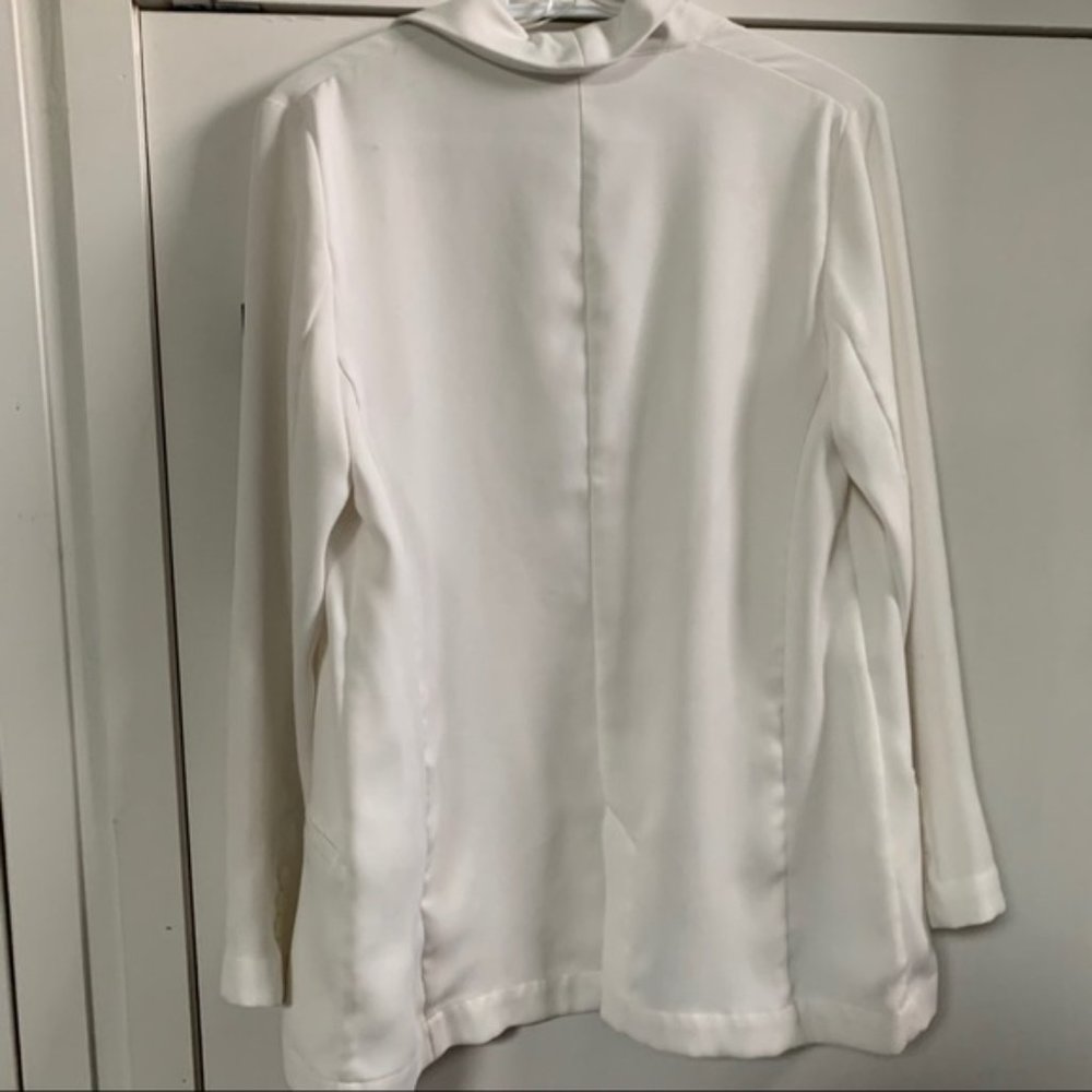 White Zara blazer small open single button - Picture 8 of 14